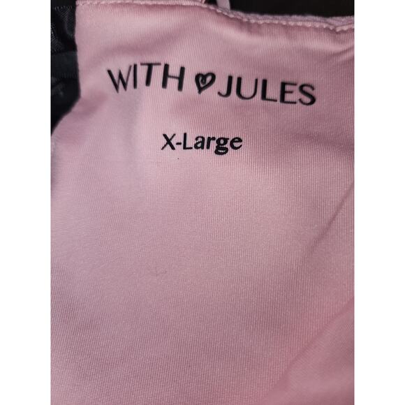 NWT With Jules Big Girl's Dress Back Black Bow Detail  Pink XL - Picture 3 of 7